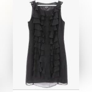 Andre Oliver Black Ruffle Mini Dress size 8